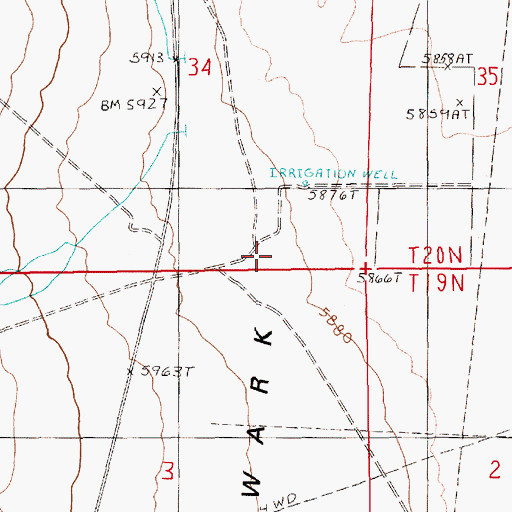 Topographic Map of Ratto Ranch, NV
