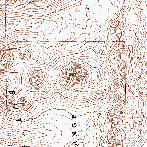 Topographic Map of Raysonde Buttes, NV