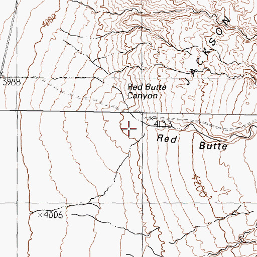 Topographic Map of Red Butte Canyon, NV