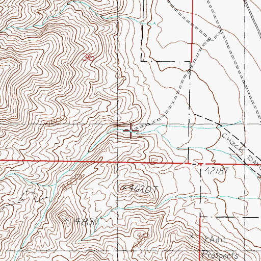 Topographic Map of Reese River Canyon, NV