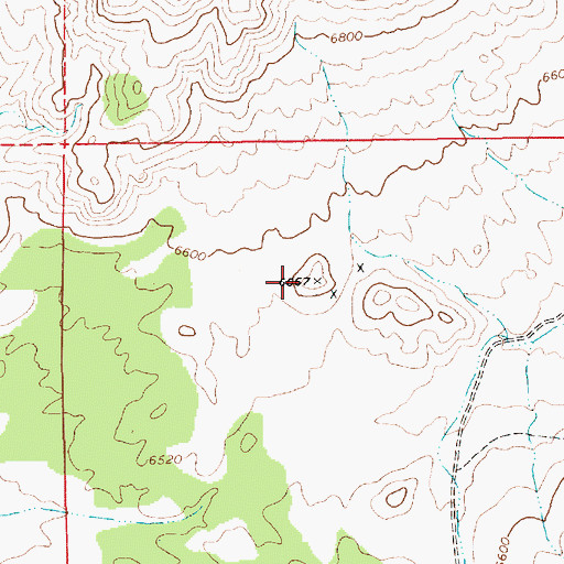 Topographic Map of Reveille Range, NV