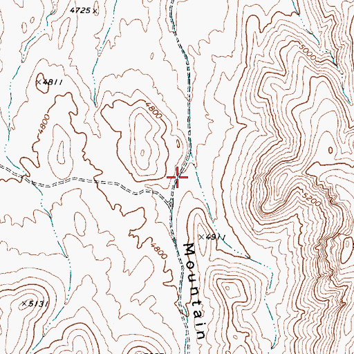 Topographic Map of Ripley Canyon, NV