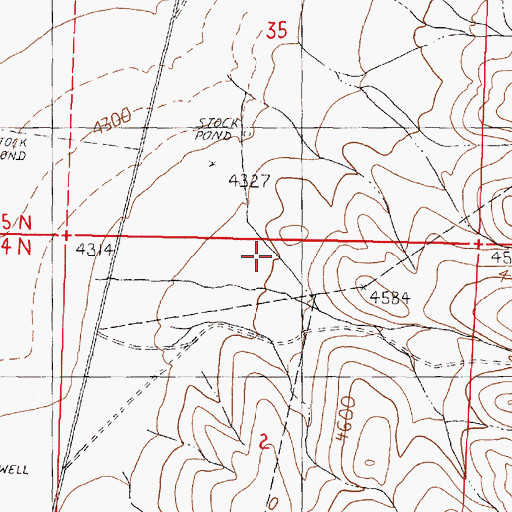 Topographic Map of Road Canyon, NV
