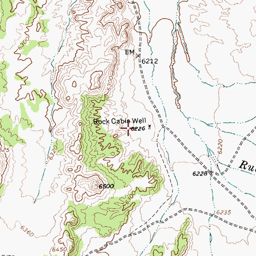 Topographic Map of Rock Cabin Well, NV