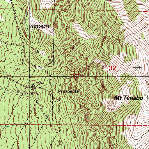 Topographic Map of Rock House, NV