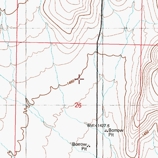 Topographic Map of Rocky Canyon, NV