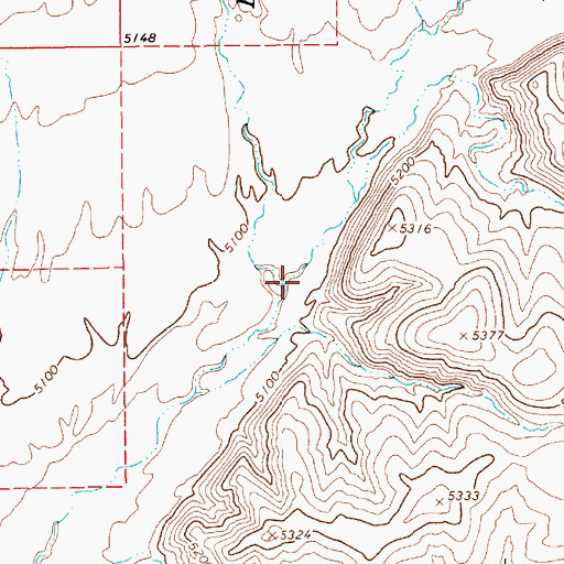 Topographic Map of Rodeo Creek, NV
