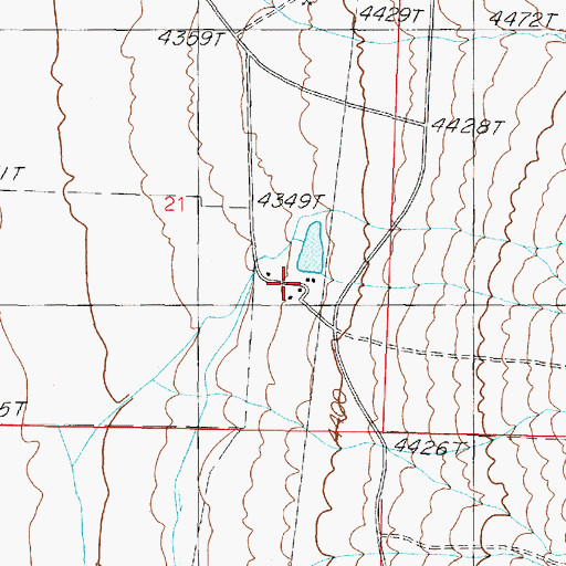 Topographic Map of Rye Patch Ranch, NV