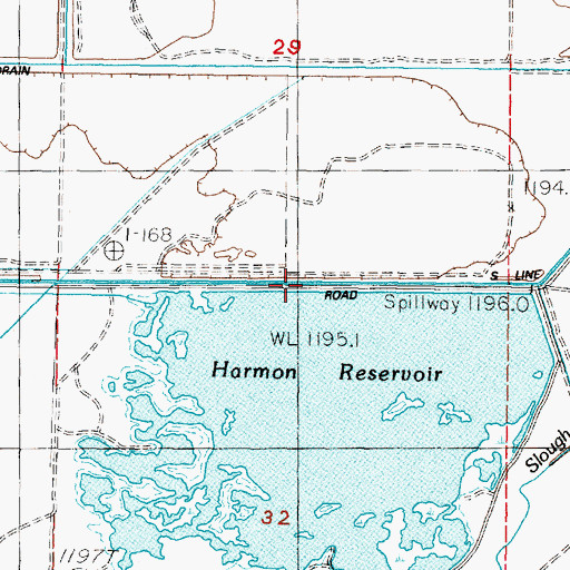 Topographic Map of S-Two Canal, NV