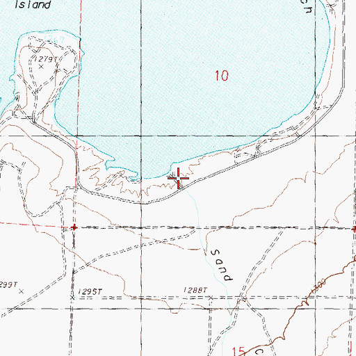 Topographic Map of Sand Canyon, NV
