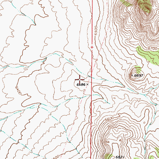 Topographic Map of Sand Canyon, NV