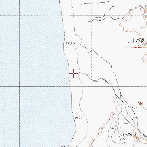 Topographic Map of Sand Creek, CA