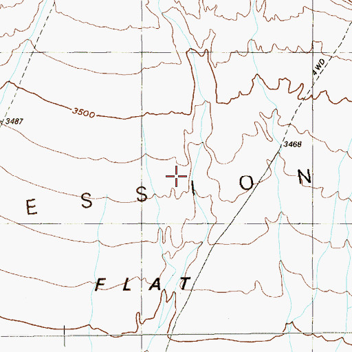 Topographic Map of Scarp Canyon, NV