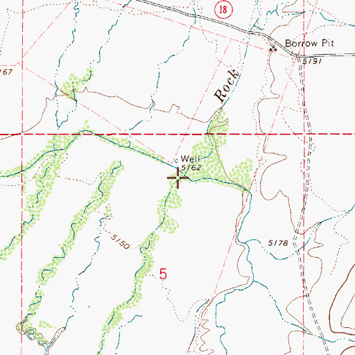 Topographic Map of Scraper Springs Creek, NV