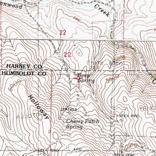 Topographic Map of Seep Spring, NV