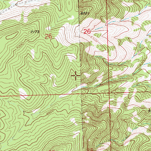 Topographic Map of Serviceberry Spring, NV