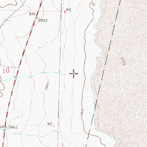 Topographic Map of Sevenmile Canyon, NV