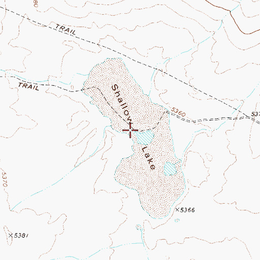 Topographic Map of Shallow Lake, NV