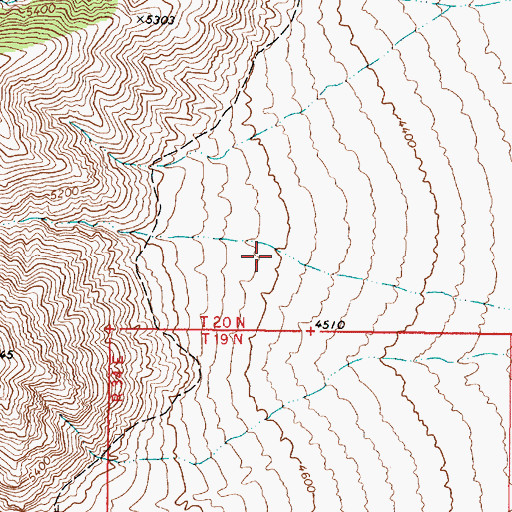 Topographic Map of Sheep Canyon, NV