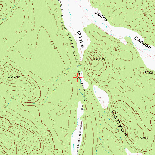 Topographic Map of Sheep Canyon, NV