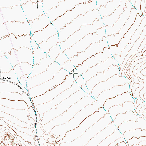 Topographic Map of Sheep Canyon, NV