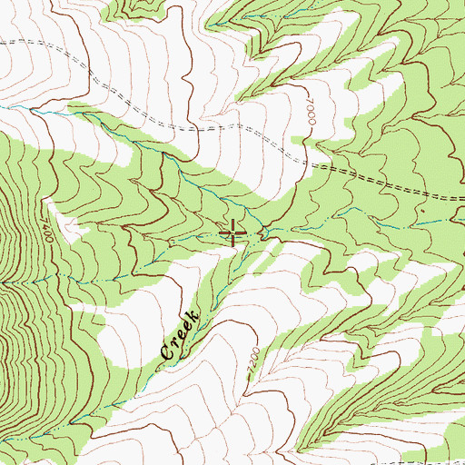 Topographic Map of Sheep Creek, NV