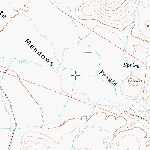 Topographic Map of Sheep Creek, NV