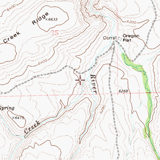 Topographic Map of Sheep Creek, NV