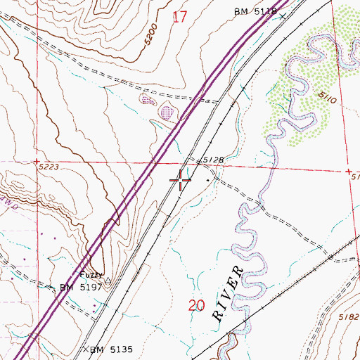 Topographic Map of Sheep Creek, NV