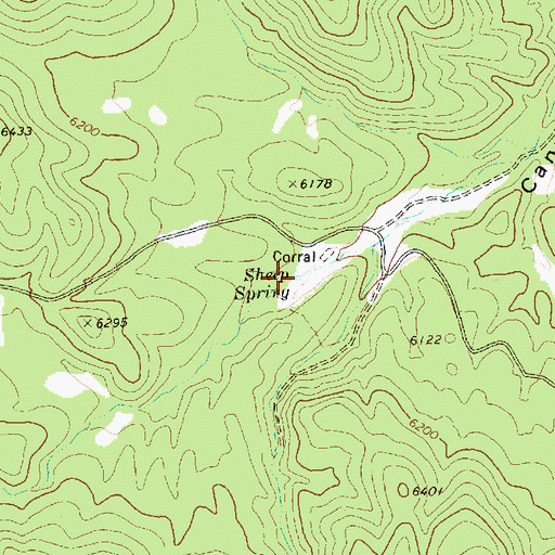Topographic Map of Sheep Spring, NV