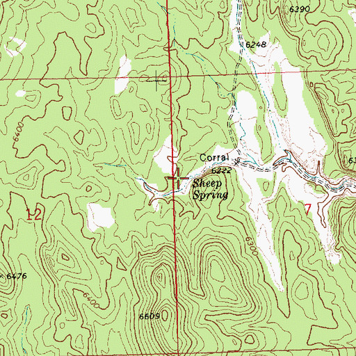 Topographic Map of Sheep Spring, NV