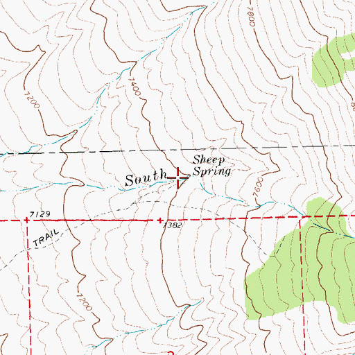 Topographic Map of Sheep Spring, NV