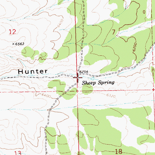 Topographic Map of Sheep Spring, NV
