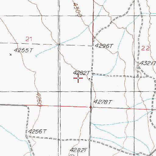 Topographic Map of Sheppard Ranch, NV