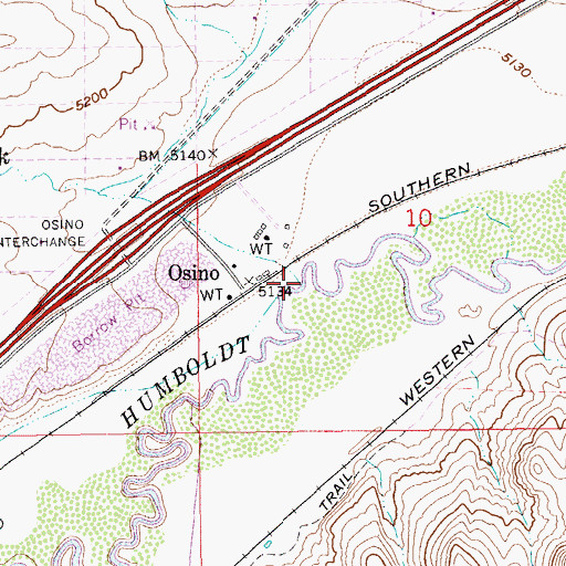 Topographic Map of Sherman Creek, NV