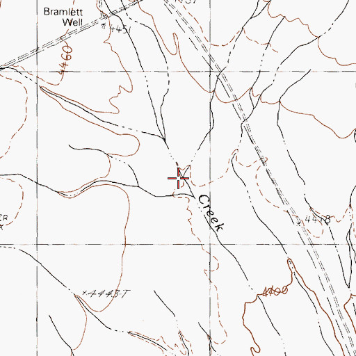 Topographic Map of Shyster Creek, NV