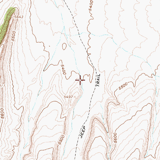 Topographic Map of Silent Canyon, NV