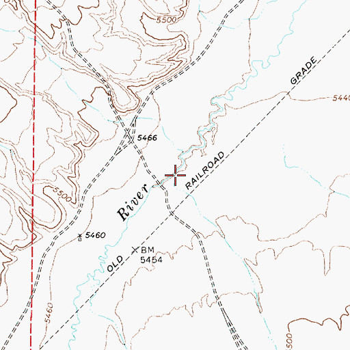 Topographic Map of Silver Creek, NV