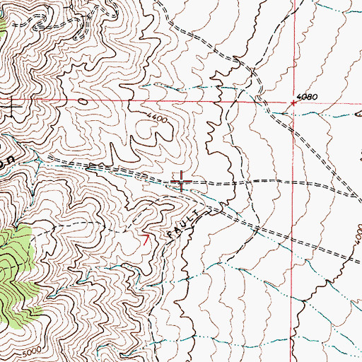 Topographic Map of Silver Hill Canyon, NV