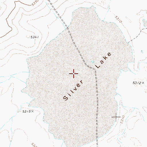 Topographic Map of Silver Lake, NV