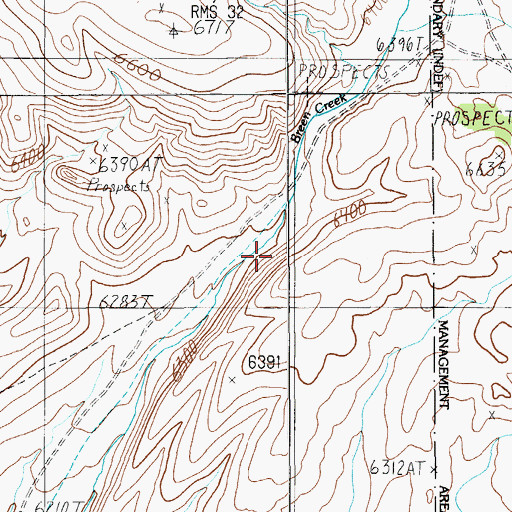 Topographic Map of Silverbow Springs (historical), NV