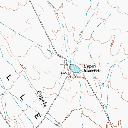 Topographic Map of Silverhorn Wash, NV