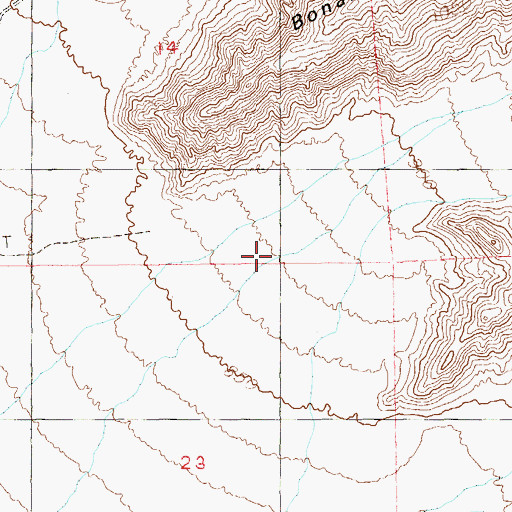 Topographic Map of Singer Wash, NV