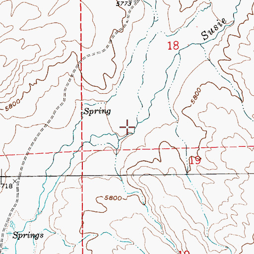 Topographic Map of Singletree Creek, NV