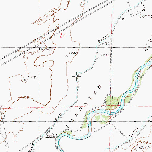 Topographic Map of Sky Lateral, NV