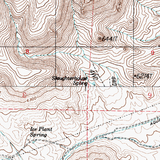 Topographic Map of Slaughterhouse Spring, NV