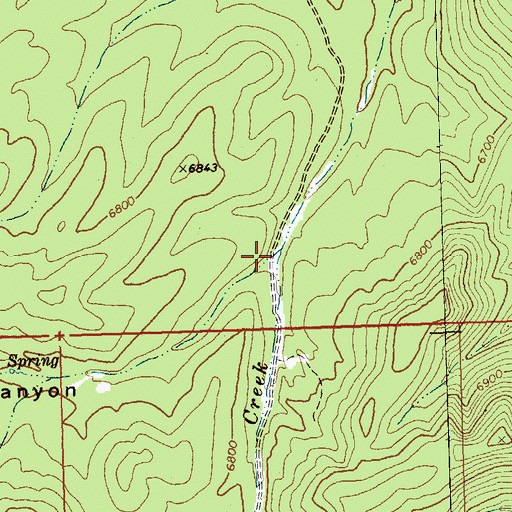 Topographic Map of Smith Canyon, NV