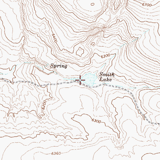 Topographic Map of Smith Lake, NV