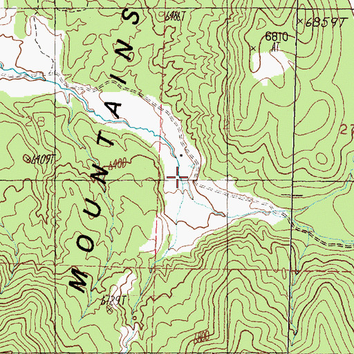 Topographic Map of Smith Ranch, NV