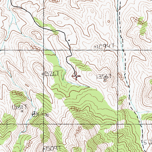 Topographic Map of Snowflake Mine, NV